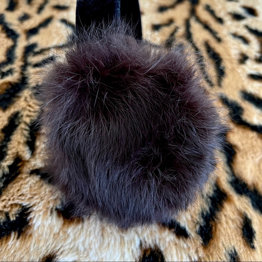 Surell Rabbit Fur Earmuffs - Picture 3 of 3